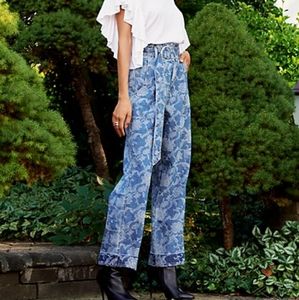 Happy X Nature Jacquard Floral Jean